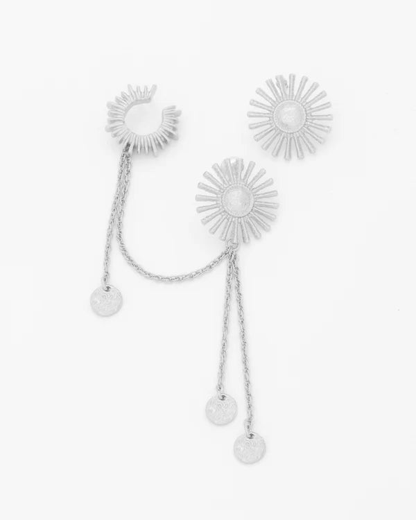 Earcuff Solitario Sol Destello Avemaría