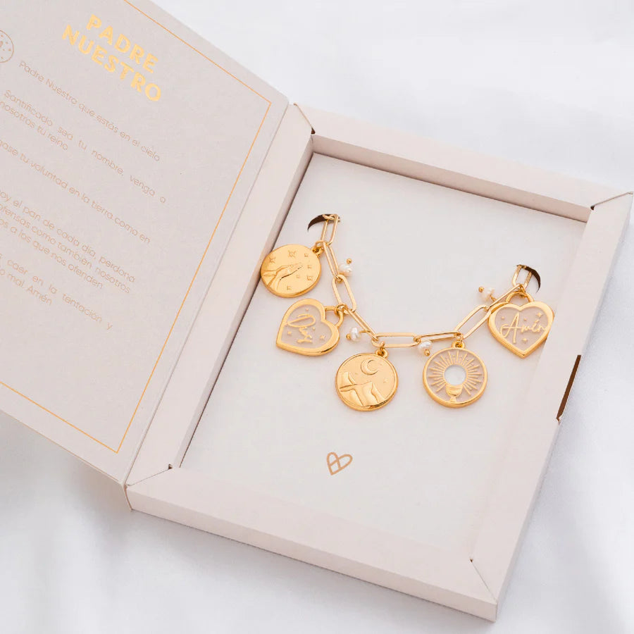 Pulsera Padre Nuestro + Caja Especial Avemaría