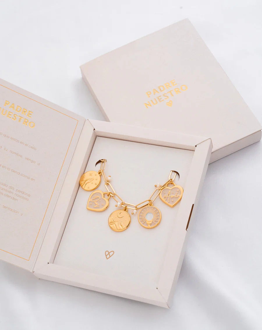 Pulsera Padre Nuestro + Caja Especial Avemaría